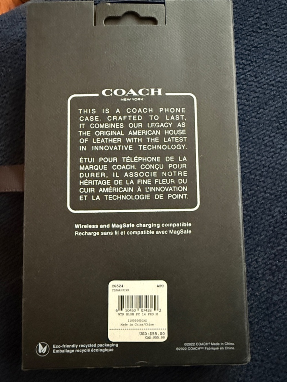 COACH Floral Clear Protective Case for iPhone 6.7" Pro - Pink & Red - Pro Max 14 - Picture 6 of 7